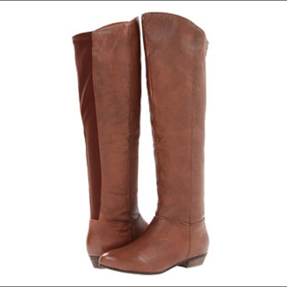 Steve Madden Creation Leather Knee Boots